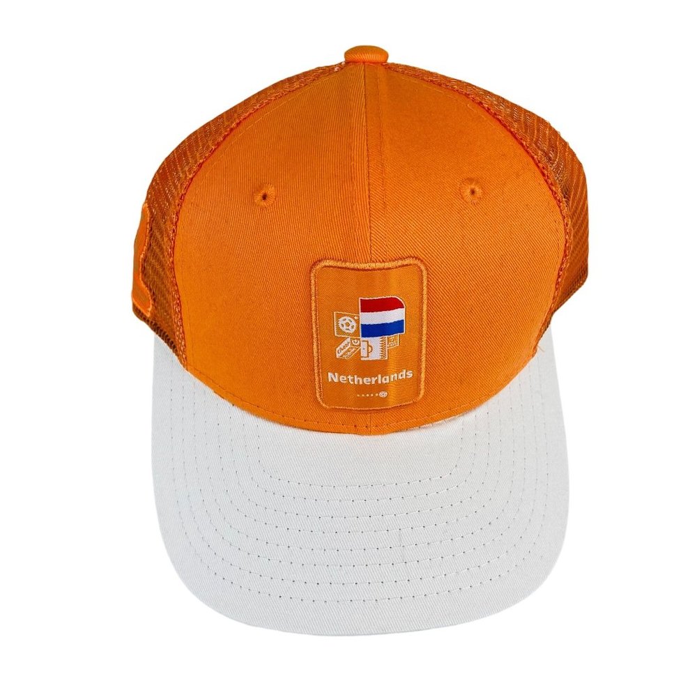 Netherlands Soccer Hat FIFA Kids One Size Orange and White NWOT
